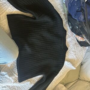 Women's Black Ribbed Sweater Altar’d State